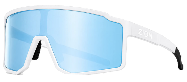ZION Blaze Blanc Mat / Verre Bleu Glacier