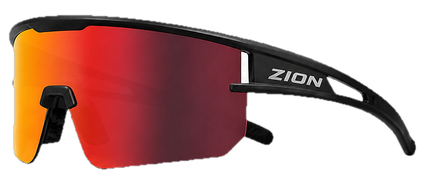ZION Reef Noir Mat / Verre Rouge