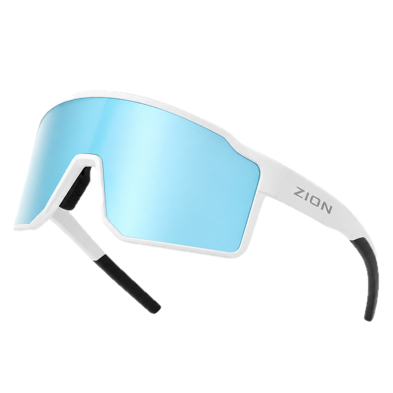 ZION Ride - Blanc Mat / Verre Bleu Glacier
