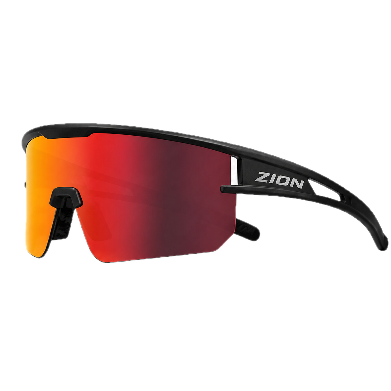 ZION Splash - Noir Mat / Verre Rouge