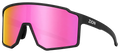 ZION Blaze Noir Mat, verre miroir rose polarisé Island Vision