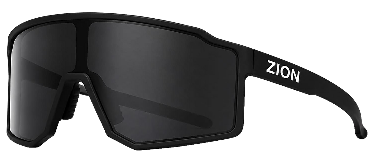 ZION Blaze Noir Mat, verre noir polarisé Island Vision