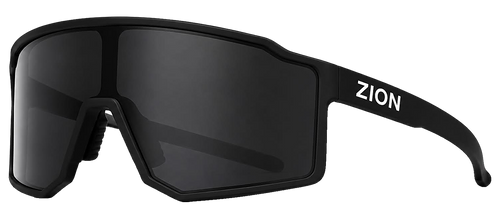 ZION Blaze Noir Mat, verre noir polarisé Island Vision