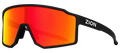 ZION Blaze Noir Mat, verre orange polarisé Island Vision
