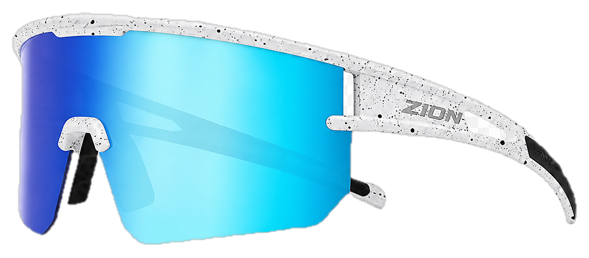 ZION Reef Chiné Blanc, verre bleu polarisé Island Vision