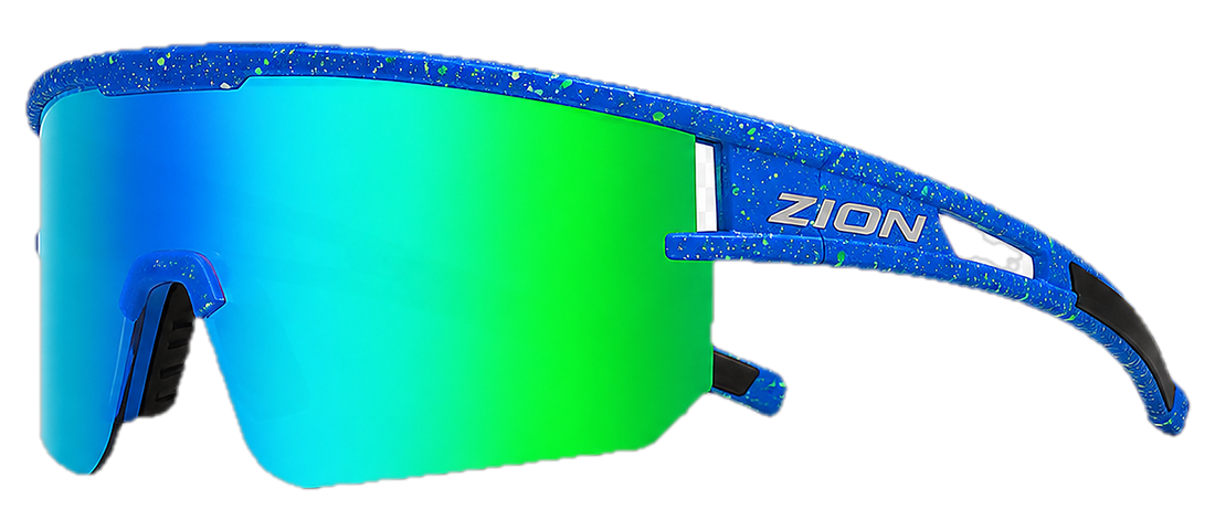 Éclaboussures Bleues / Verre Vert